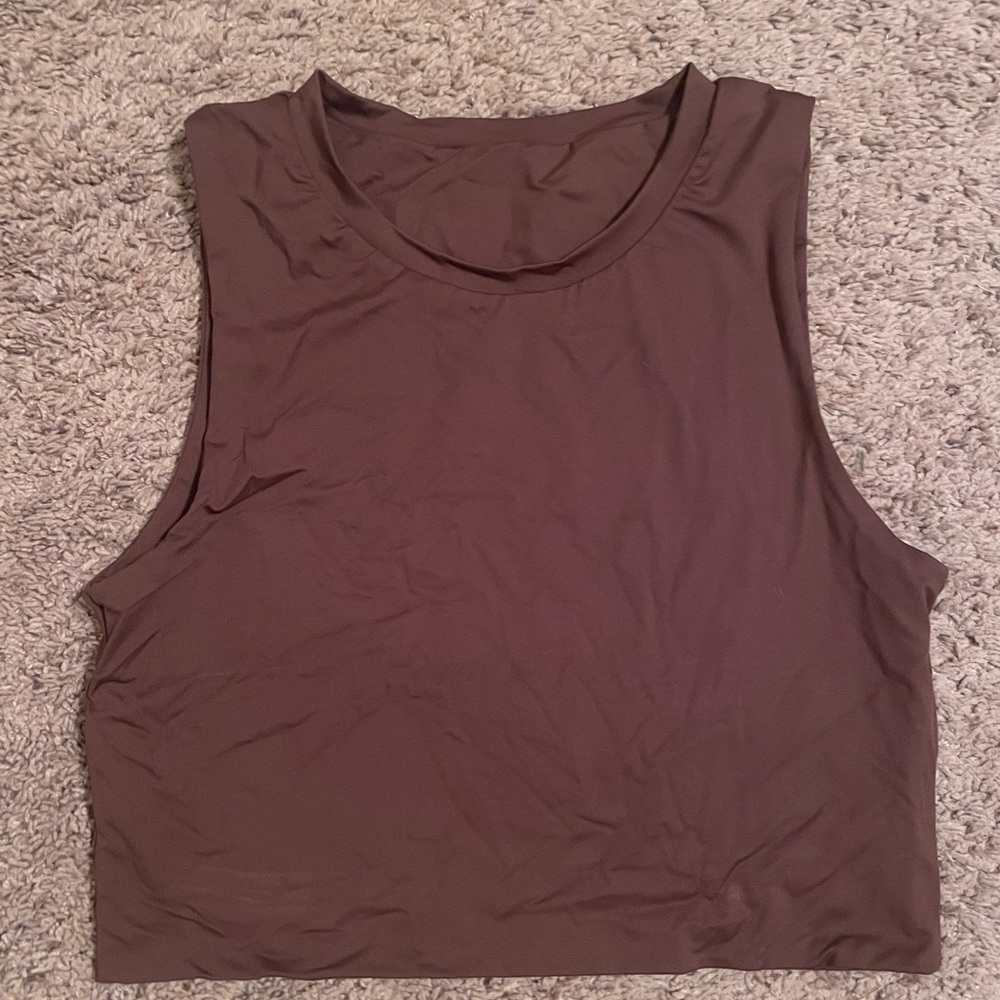 Women's Brown cropped tank top, vitality